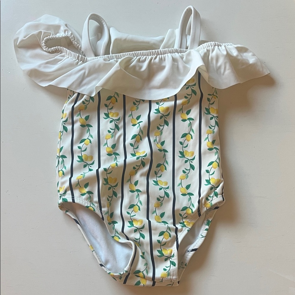 Girls Lemon Print One-Piece Swimsuit Janie and Jack